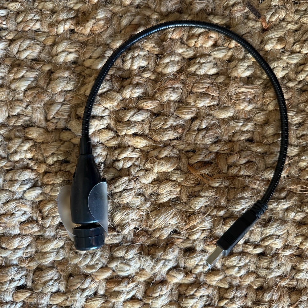 Atendí pedí Black Flexible USB drying fan